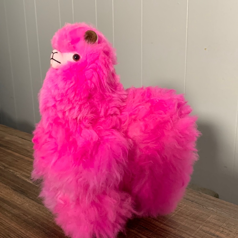 Large hot pink Alpaca